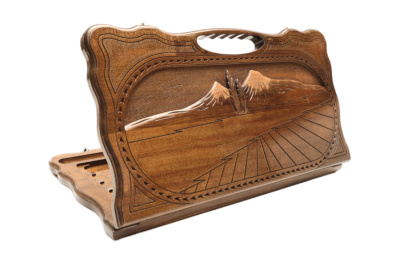 картинка Нарды резные "Арарат" с ручкой 60, Haleyan от магазина Gamesdealer.ru