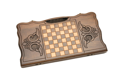 картинка Нарды резные "Лошадь" с ручкой 50, Haleyan от магазина Gamesdealer.ru