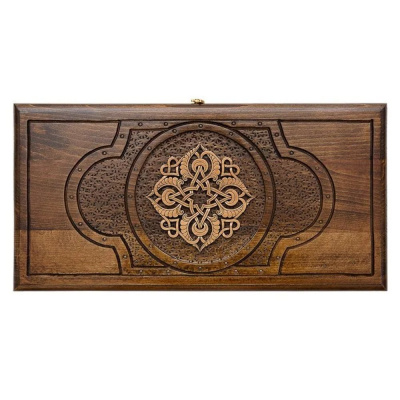 картинка Нарды резные "Золотой Узор 1" 30, Mirzoyan от магазина Gamesdealer.ru