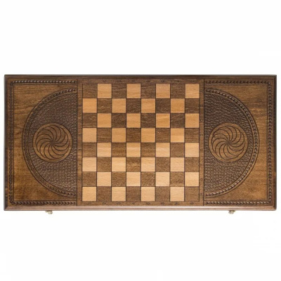 картинка Нарды резные "Герб РФ" 60, Zakaryan от магазина Gamesdealer.ru